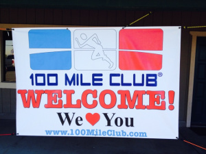 100MC welcome sign