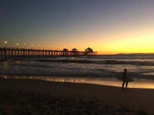 Sunset at Huntington Beach 15th Jan 2015