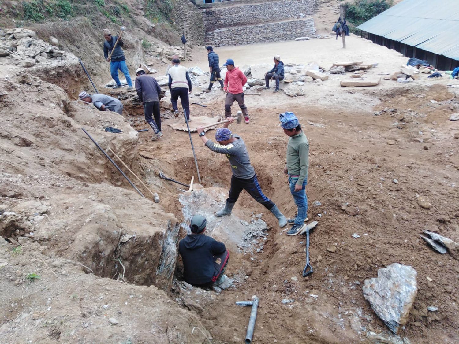 Helping Building Nepal School