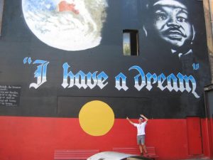 yak man dan run - aboriginal painting